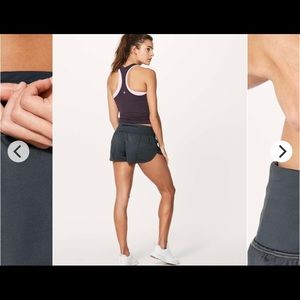 Lululemon elephant grey shorts Chase me short 2.5”